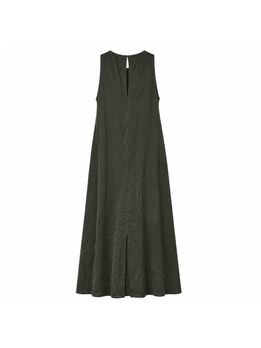 Fabiana Filippi Monili Green Halter Maxi Dress Silk Blend Pockets IT 48 XL - Picture 4 of 11